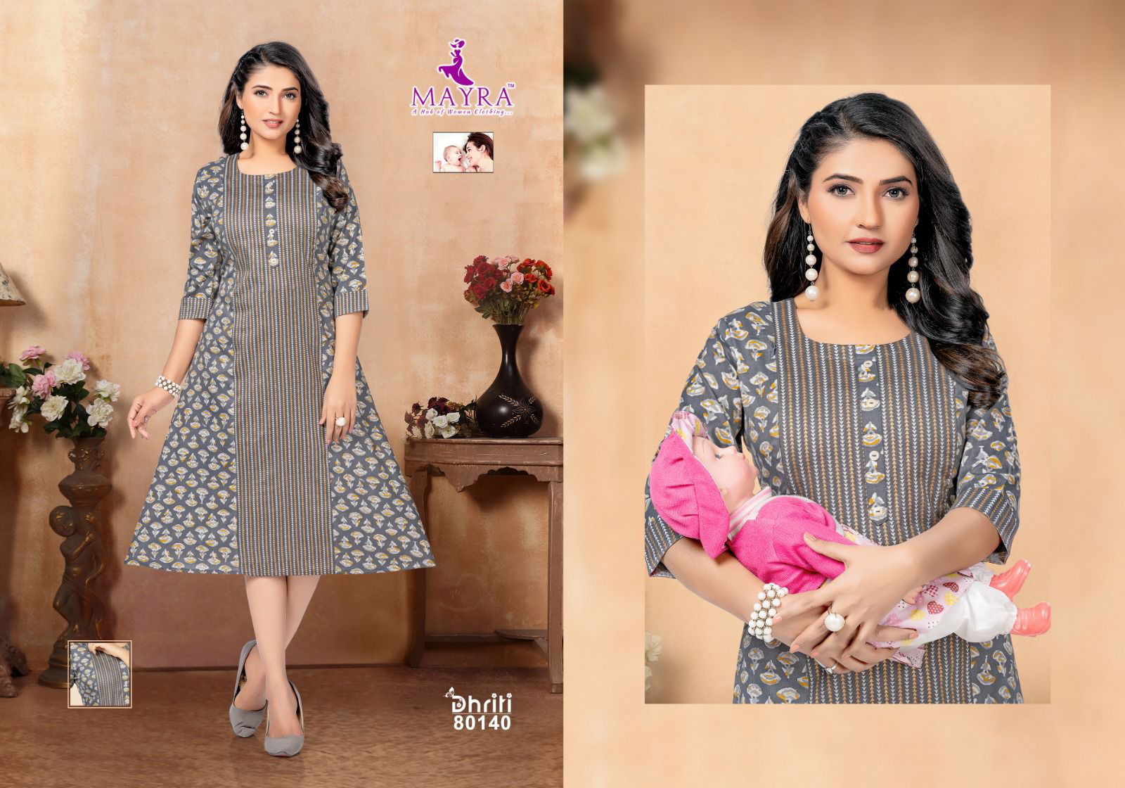 Dhriti Vol 2 By Mayra Feeding Designer Kurtis Catalog